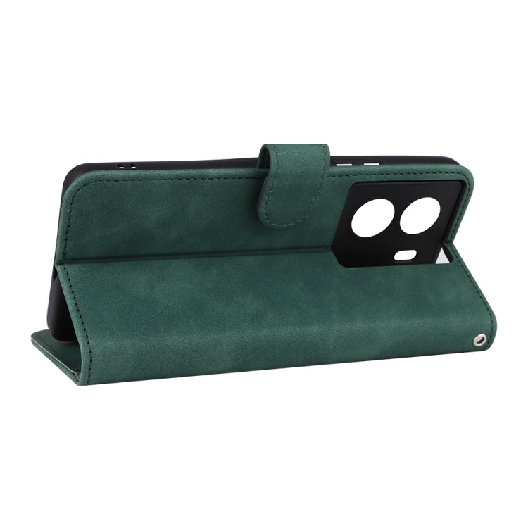 For vivo iQOO Z7 Skin Feel Magnetic Flip Leather Phone Case