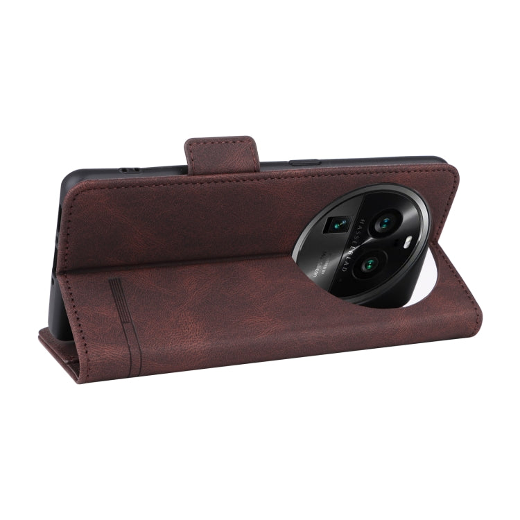 For OPPO Find X6 Magnetic Clasp Flip Leather Phone Case