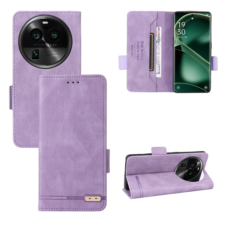 For OPPO Find X6 Magnetic Clasp Flip Leather Phone Case