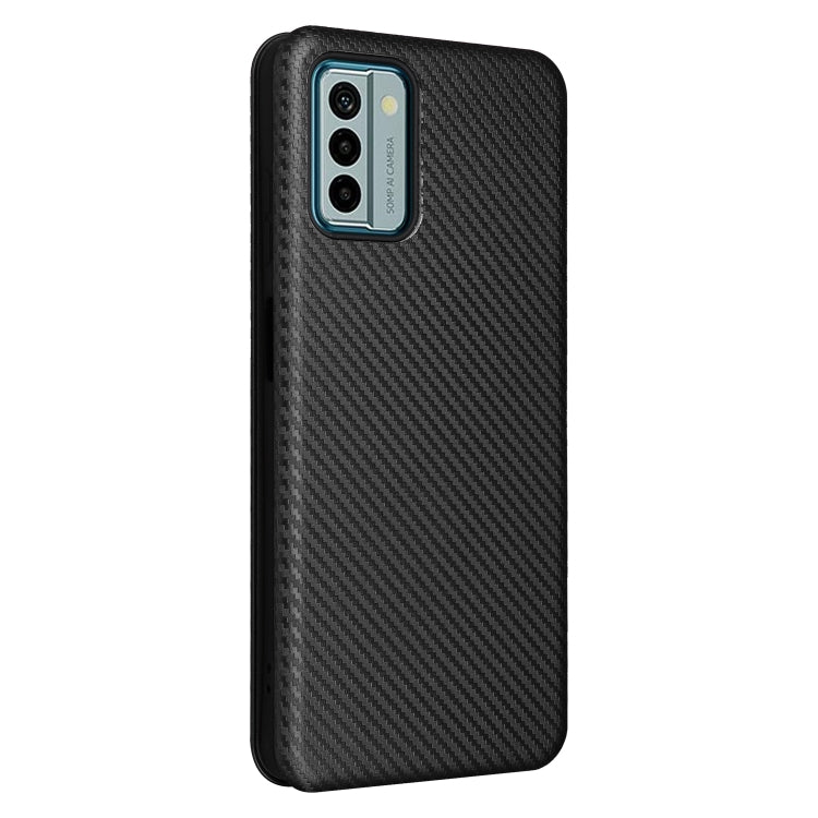 For Nokia G22 Carbon Fiber Texture Flip Leather Phone Case