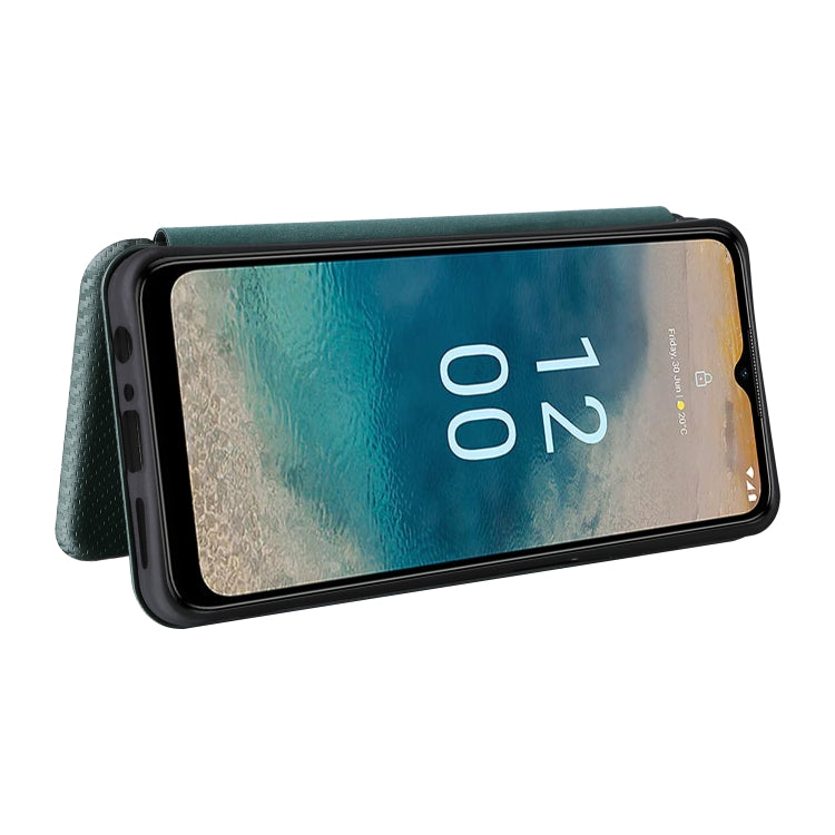For Nokia G22 Carbon Fiber Texture Flip Leather Phone Case