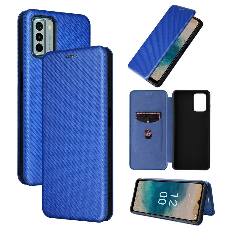 For Nokia G22 Carbon Fiber Texture Flip Leather Phone Case