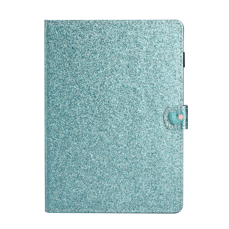 For Huawei MediaPad M6 8.4 Glitter Powder Love Buckle Horizontal Flip Leather Case with Holder & Card Slots