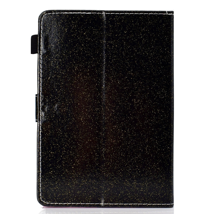 For 7 inch Universal Tablet PC Glitter Powder Love Buckle Horizontal Flip Leather Case with Holder & Card Slots