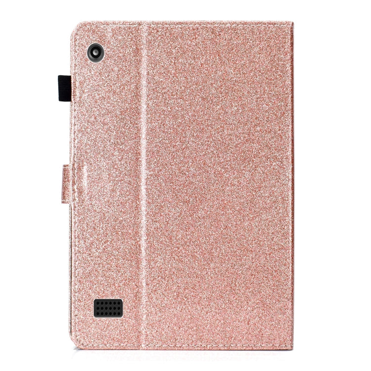 For Amazon Kindle Fire HD 7 Love Buckle Glitter Horizontal Flip Leather Case with Holder & Card Slots