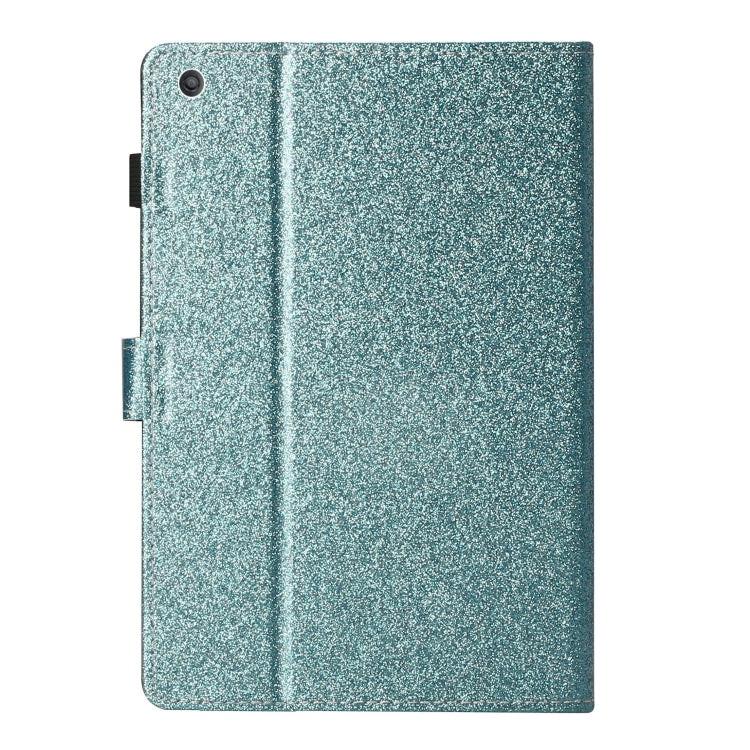For Amazon Kindle Fire HD 8 Love Buckle Glitter Horizontal Flip Leather Case with Holder & Card Slots