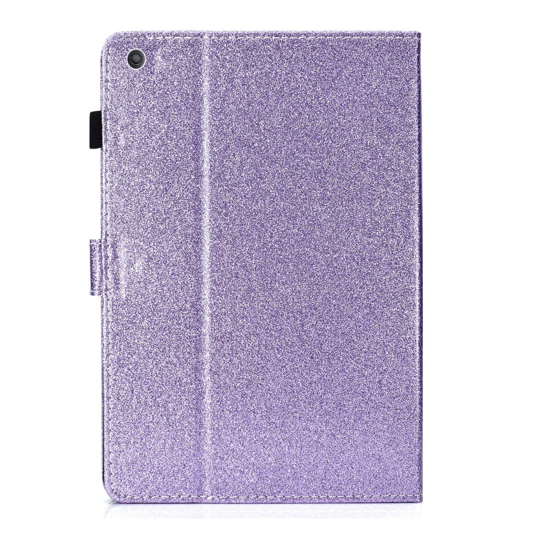 For Amazon Kindle Fire HD 10 Love Buckle Glitter Horizontal Flip Leather Case with Holder & Card Slots