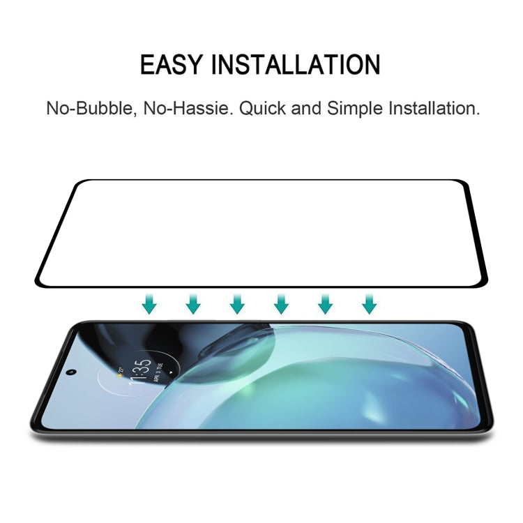 For Motorola Moto G72 25pcs Full Glue Full Cover Screen Protector Tempered Glass Film