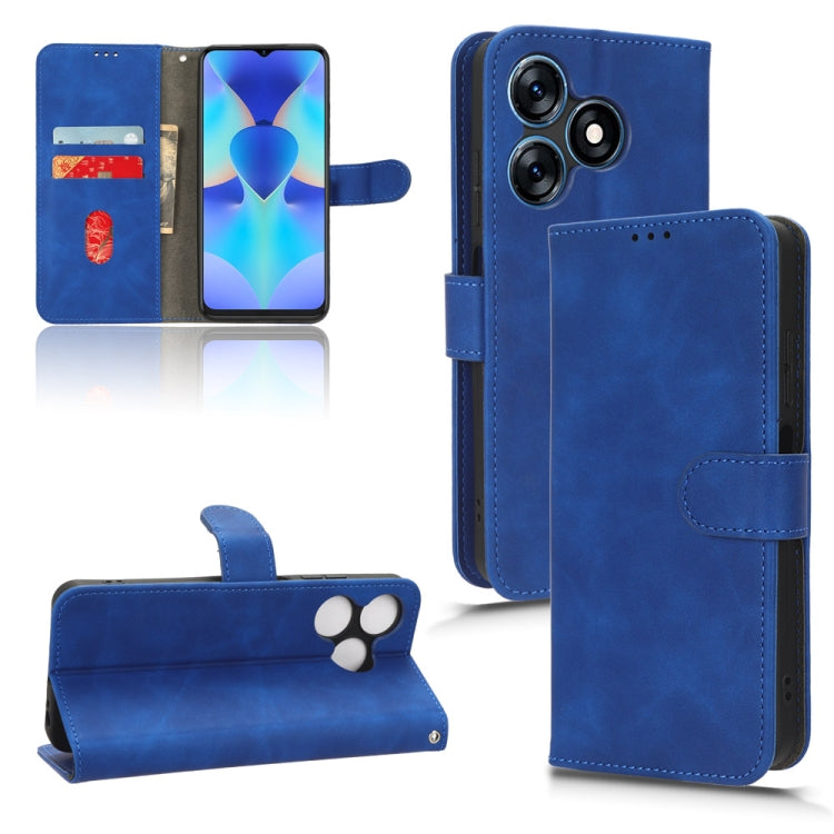 For TECNO Spark 10 Skin Feel Magnetic Flip Leather Phone Case