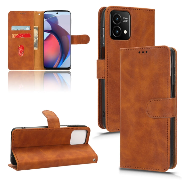 For Motorola Moto G Stylus 5G 2023 Skin Feel Magnetic Flip Leather Phone Case