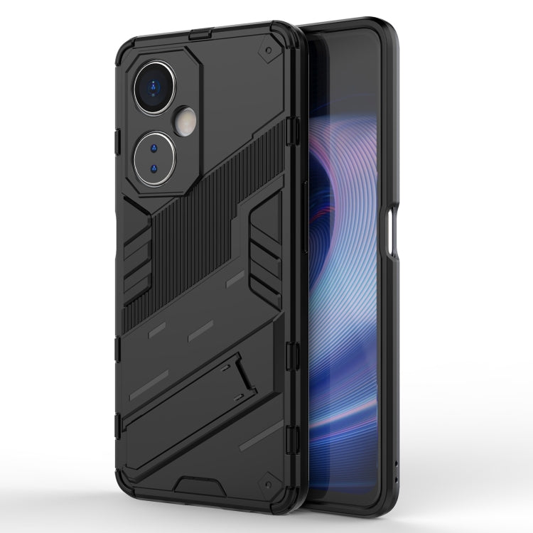 For OnePlus Nord CE 3 Punk Armor 2 in 1 PC + TPU Phone Case with Holder