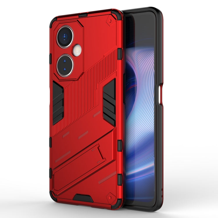 For OnePlus Nord CE 3 Punk Armor 2 in 1 PC + TPU Phone Case with Holder