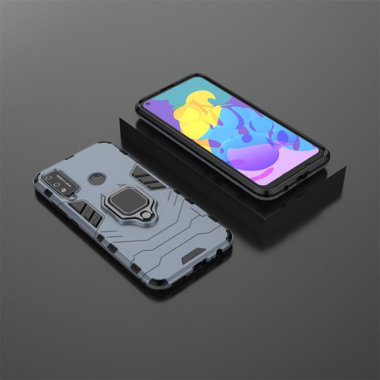 For Huawei Honor Play 4T PC + TPU Shockproof Protective Case with Magnetic Ring Holder
