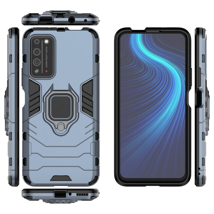 For Huawei Honor X10 5G PC + TPU Shockproof Protective Case with Magnetic Ring Holder