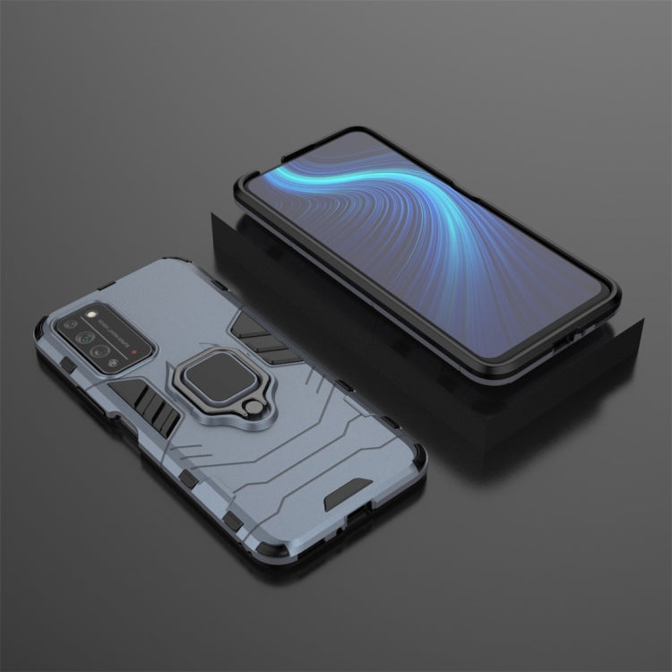 For Huawei Honor X10 5G PC + TPU Shockproof Protective Case with Magnetic Ring Holder