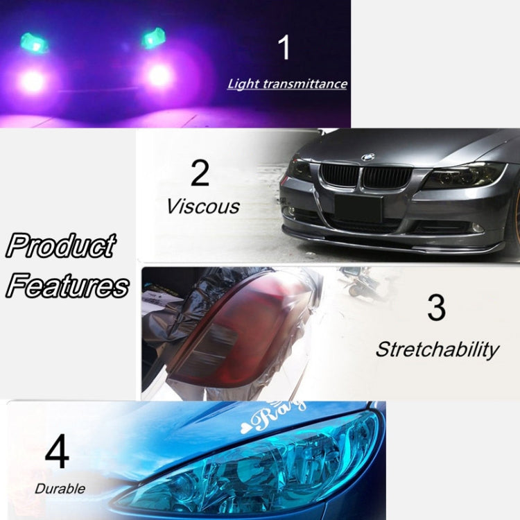 2pcs Car Headlight Protective Film Tail Light Film Motorcycle Fog Light Film, Size:30 x 100cm