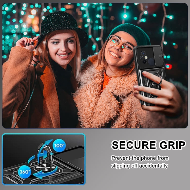 For Xiaomi Redmi 12C 4G / 11A Sliding Camera Cover Design TPU+PC Phone Case