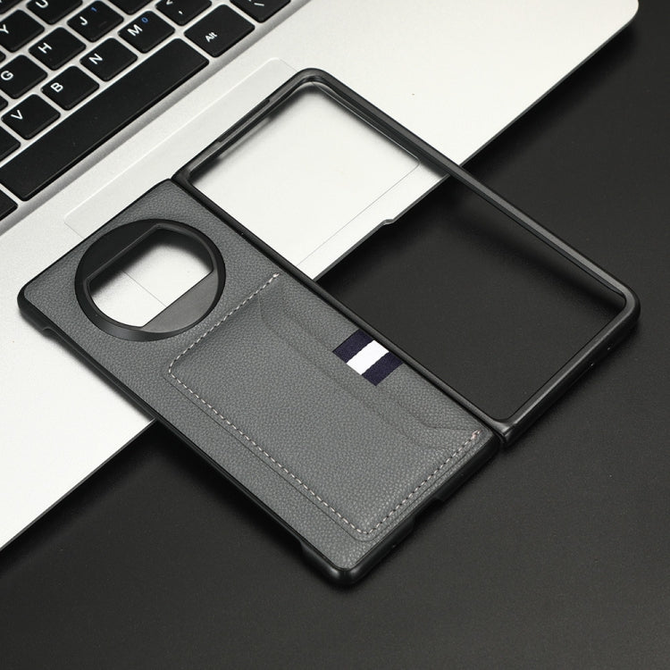 For Huawei Mate X3 Litchi Texture Card Slot Phone Case