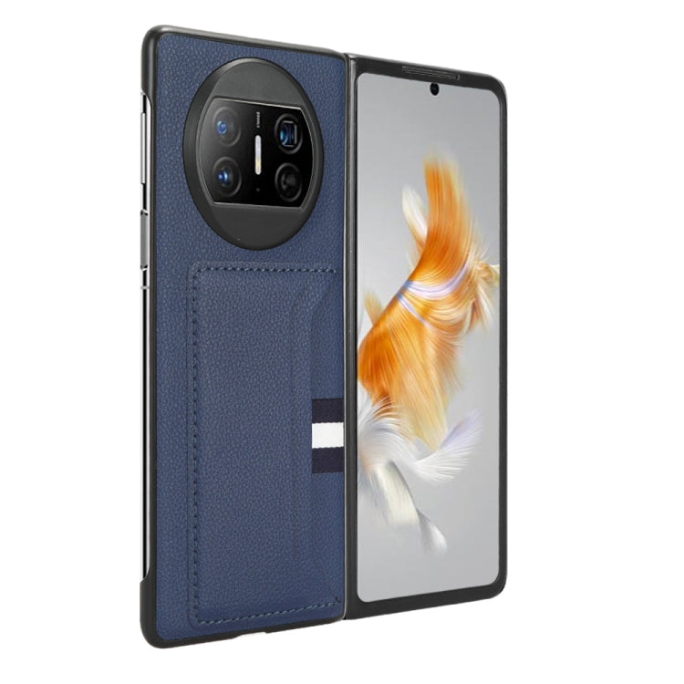 For Huawei Mate X3 Litchi Texture Card Slot Phone Case