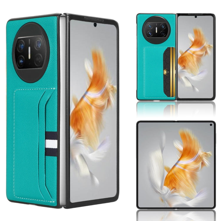 For Huawei Mate X3 Litchi Texture Card Slot Phone Case