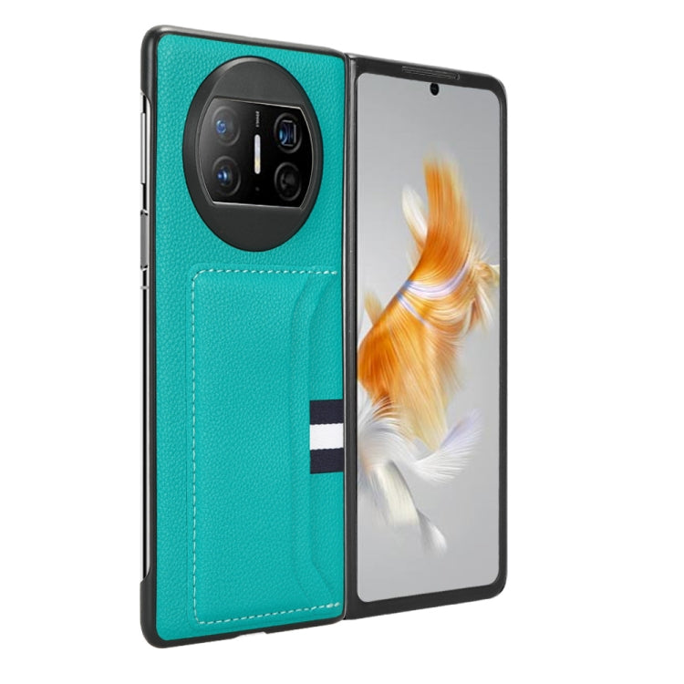 For Huawei Mate X3 Litchi Texture Card Slot Phone Case