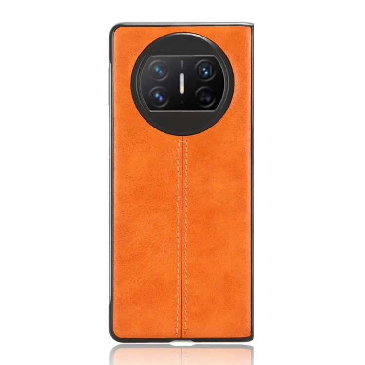 For Huawei Mate X3 Sewing Cow Pattern Skin PC + PU + TPU Phone Case