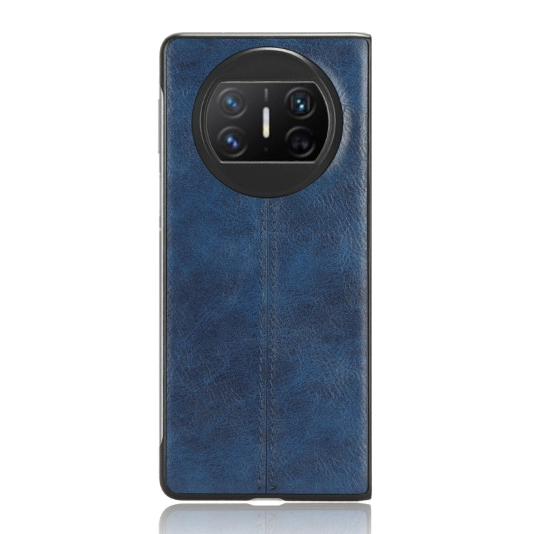 For Huawei Mate X3 Sewing Cow Pattern Skin PC + PU + TPU Phone Case