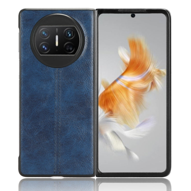 For Huawei Mate X3 Sewing Cow Pattern Skin PC + PU + TPU Phone Case