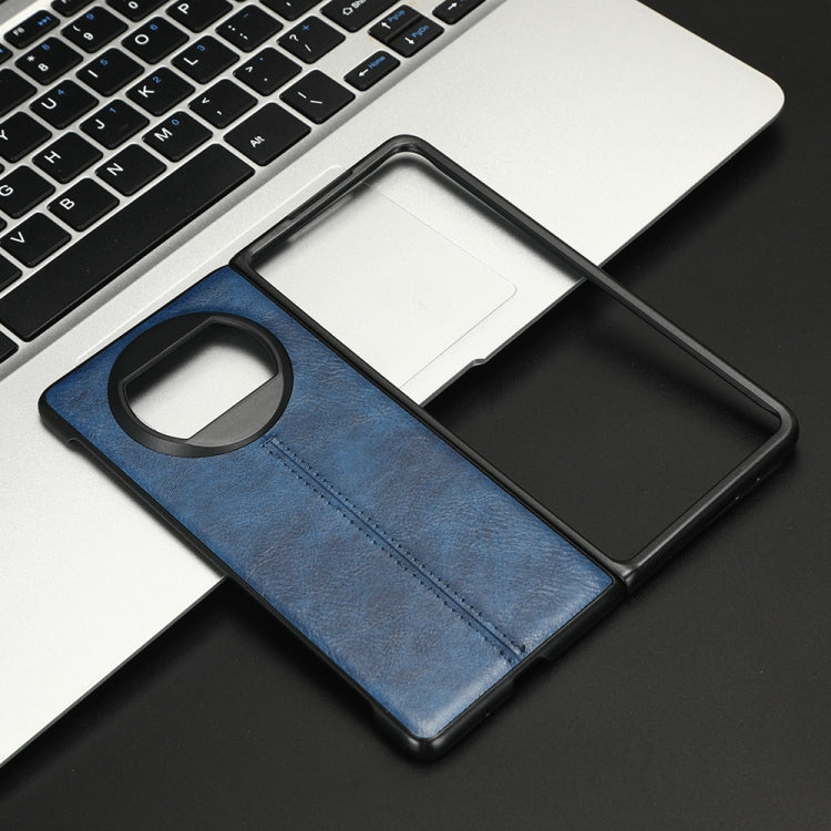 For Huawei Mate X3 Sewing Cow Pattern Skin PC + PU + TPU Phone Case