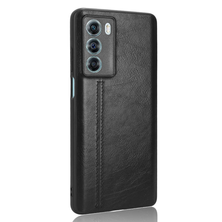 For Motorola Moto G200 5G / Edge S30 Sewing Cow Pattern Skin PC + PU + TPU Phone Case