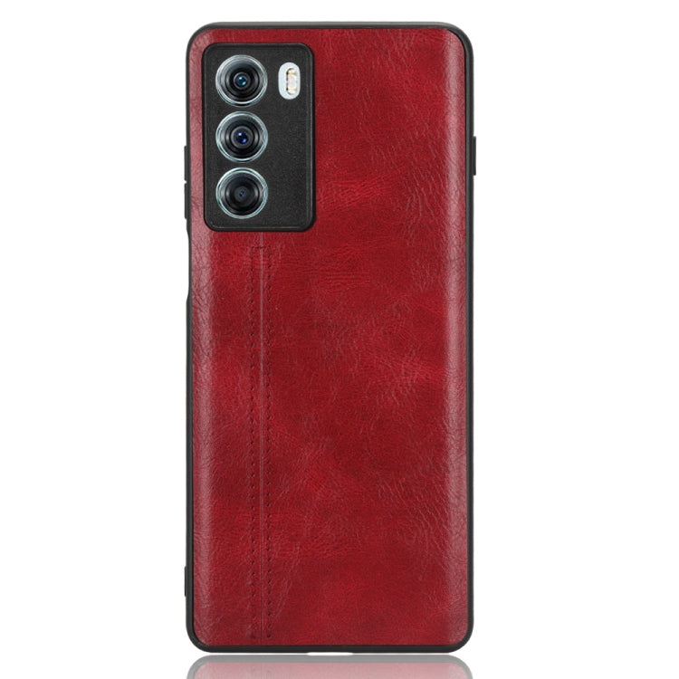 For Motorola Moto G200 5G / Edge S30 Sewing Cow Pattern Skin PC + PU + TPU Phone Case