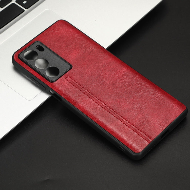 For Motorola Moto G200 5G / Edge S30 Sewing Cow Pattern Skin PC + PU + TPU Phone Case