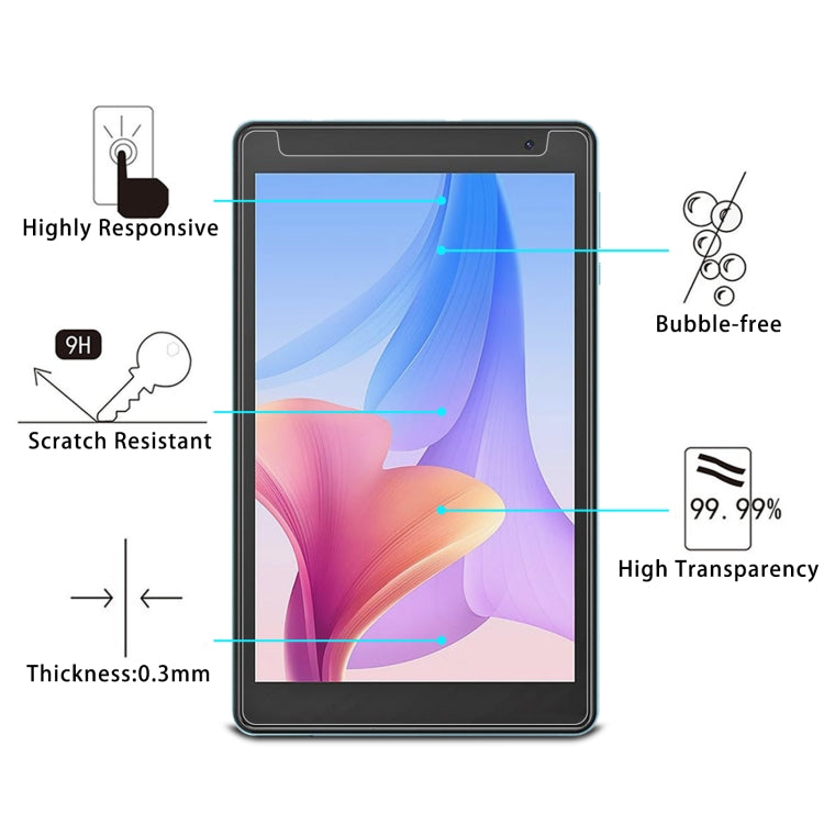 For Blackview Tab 5 9H 2.5D Explosion-proof Tempered Tablet Glass Film