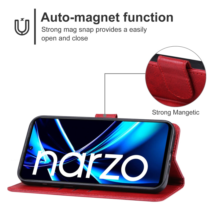 For Realme narzo N55 Leather Phone Case