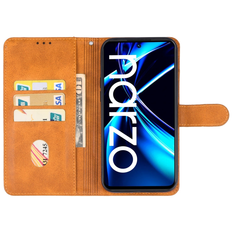 For Realme narzo N55 Leather Phone Case