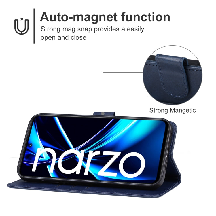 For Realme narzo N55 Leather Phone Case