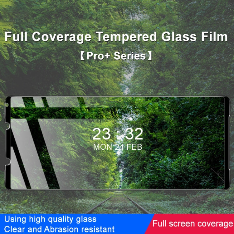 For Sony Xperia 1 V imak 9H Surface Hardness Full Screen Tempered Glass Film Pro+ Series