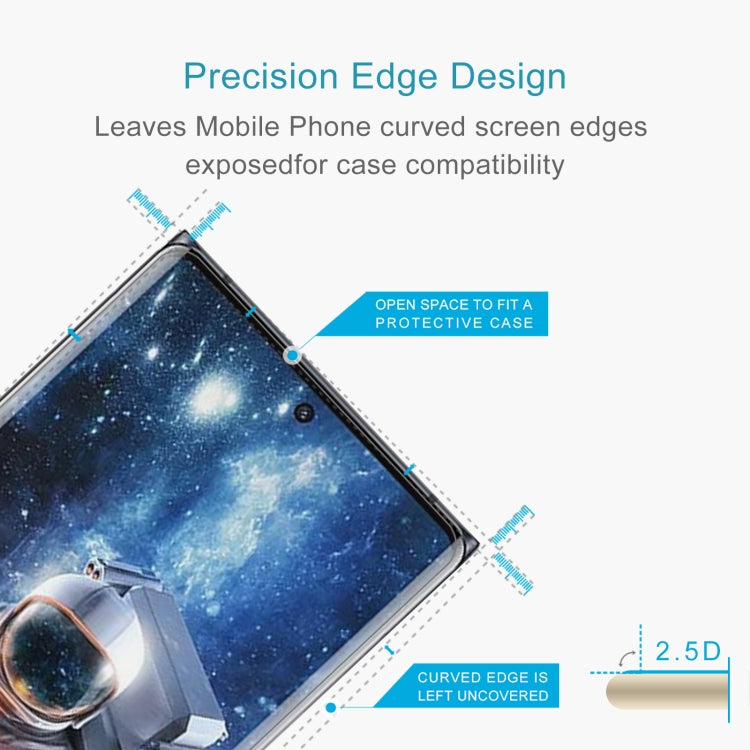 For ZTE Axon 50 Ultra 10pcs 0.26mm 9H 2.5D Tempered Glass Film