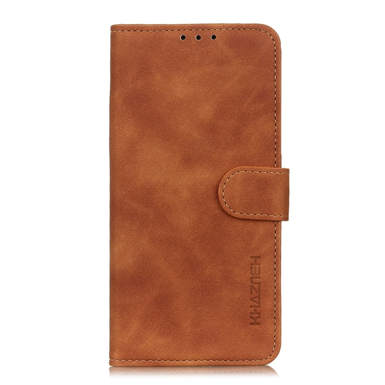 For Huawei Honor X10 5G KHAZNEH Retro Texture PU + TPU Horizontal Flip Leather Case with Holder & Card Slots & Wallet