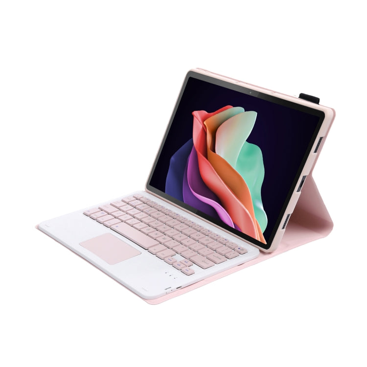 For Huawei MatePad 11 2023 AHW13-A Lambskin Texture Ultra-thin Detachable Bluetooth Keyboard Leather Case with Touchpad