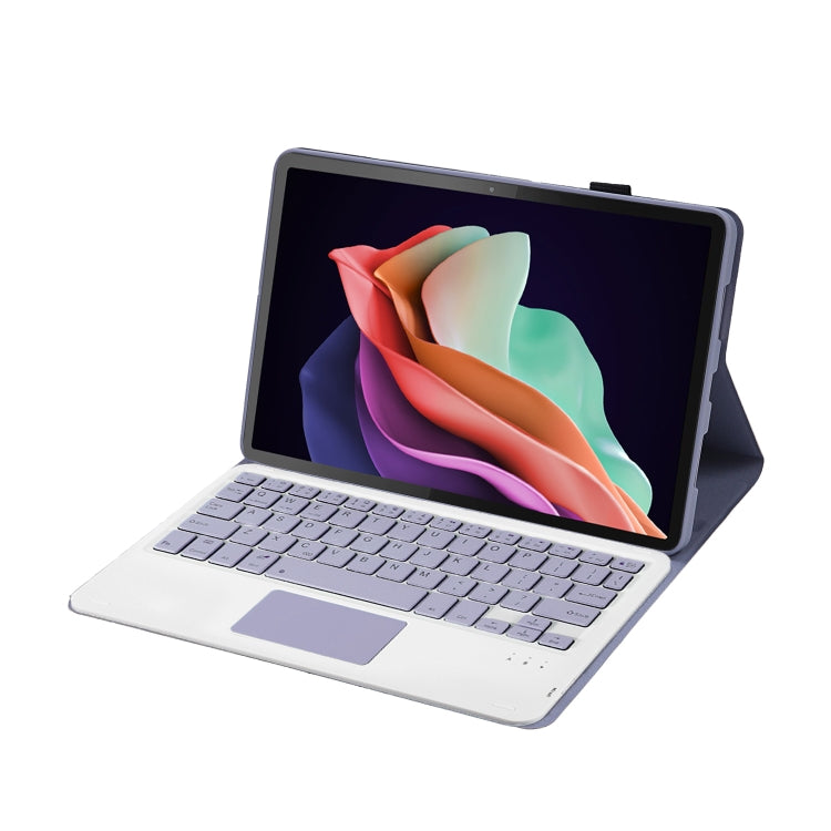 For Huawei MatePad 11 2023 AHW13-A Lambskin Texture Ultra-thin Detachable Bluetooth Keyboard Leather Case with Touchpad