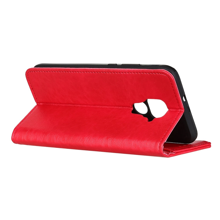 For Xiaomi Redmi Note 9 Magnetic Crazy Horse Texture Horizontal Flip Leather Case with Holder & Card Slots & Wallet