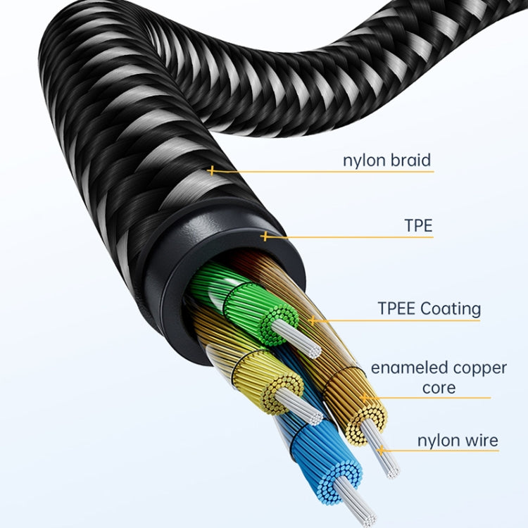 WIWU YP07 USB-C/Type-C to 3.5mm Audio Cable, Length:1.2m
