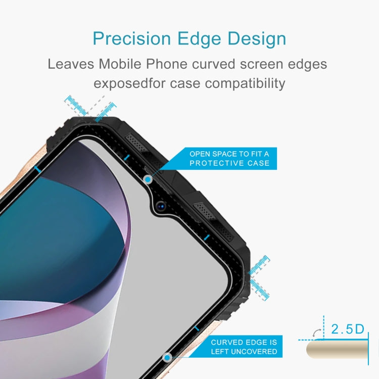 For DOOGEE V30T 50pcs 0.26mm 9H 2.5D Tempered Glass Film