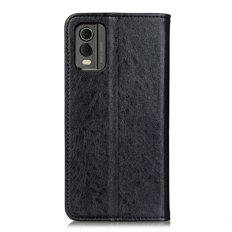 For Nokia C32 4G Magnetic Crazy Horse Texture Leather Phone Case