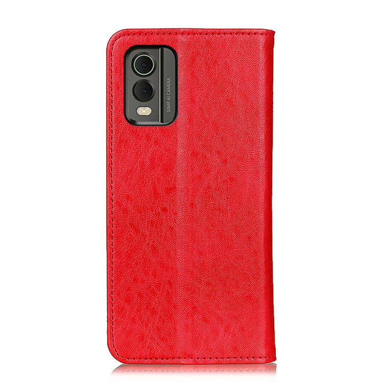 For Nokia C32 4G Magnetic Crazy Horse Texture Leather Phone Case