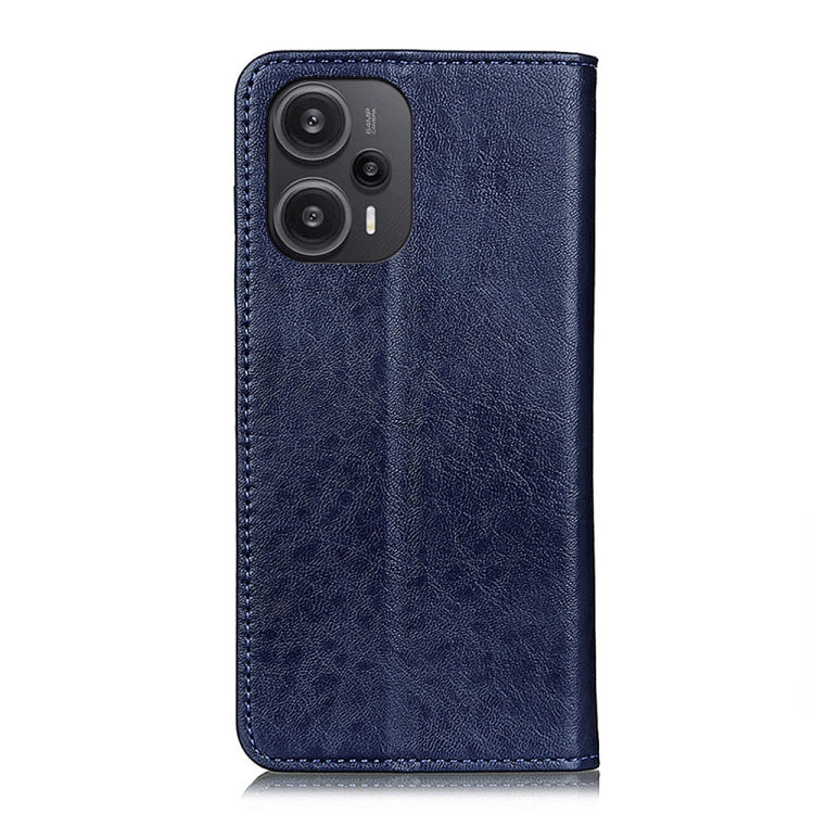 For Xiaomi Redmi Note 12 Turbo Magnetic Crazy Horse Texture Leather Phone Case