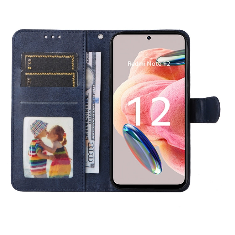 For Xiaomi Redmi Note 12 4G Global Classic Calf Texture Flip Leather Phone Case