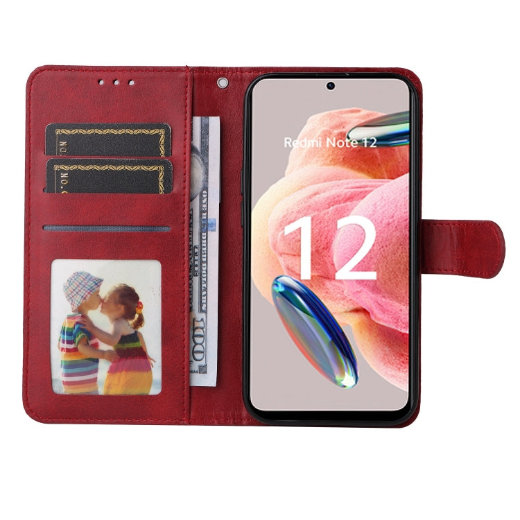 For Xiaomi Redmi Note 12 4G Global Classic Calf Texture Flip Leather Phone Case