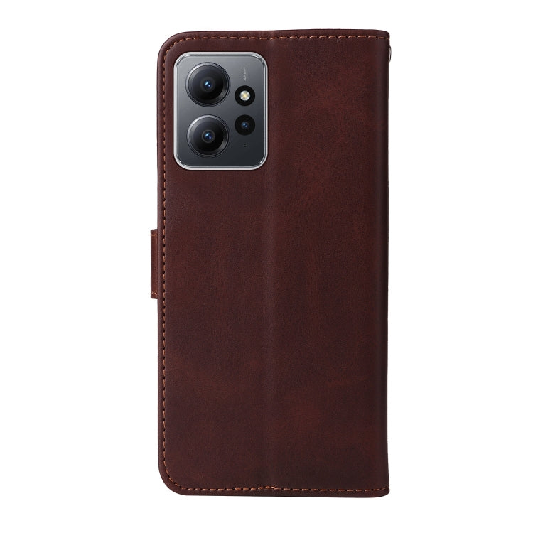 For Xiaomi Redmi Note 12 4G Global Classic Calf Texture Flip Leather Phone Case